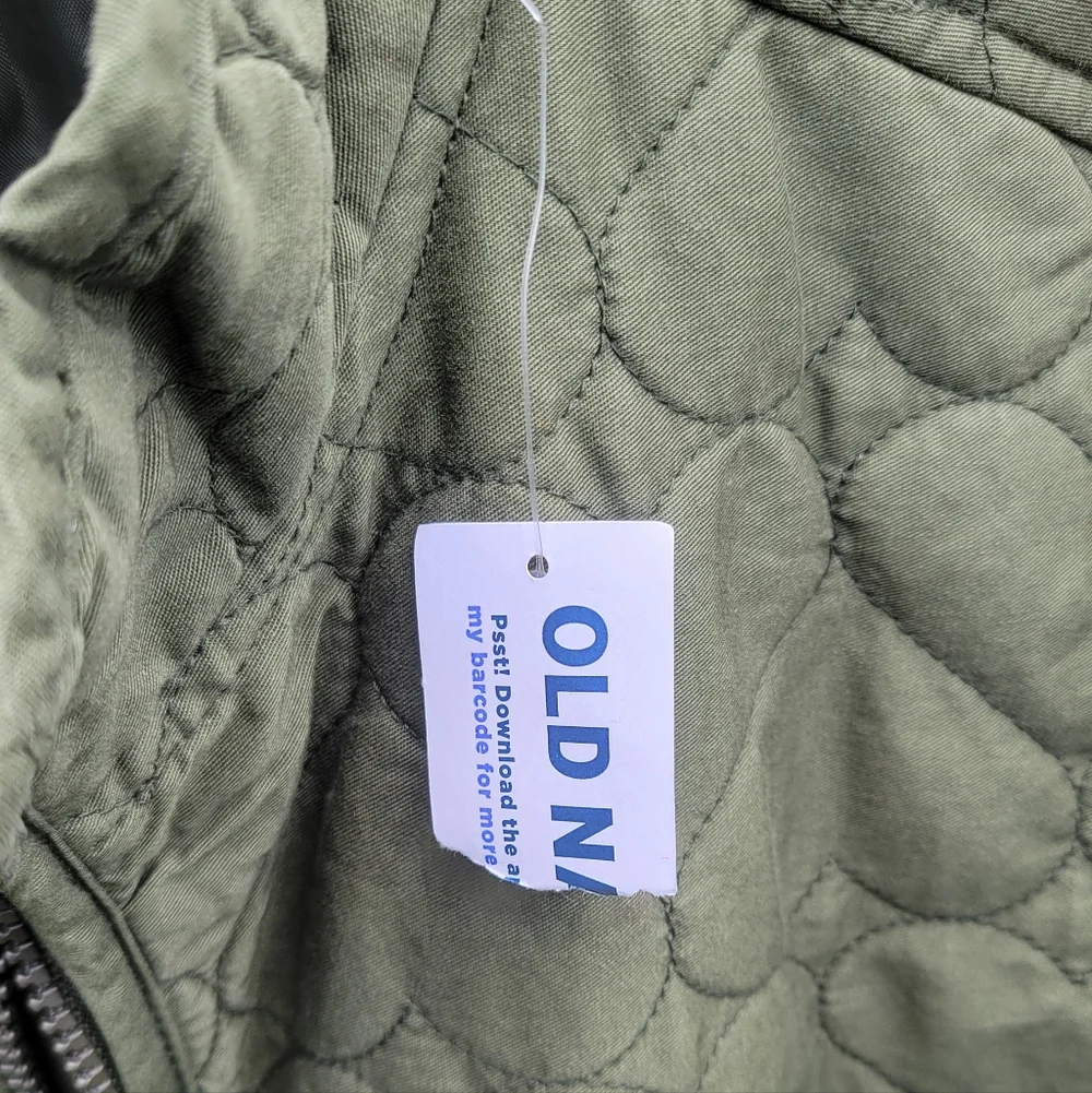 Girls Olive Green Quilted Jacket - Picture 10 of 10